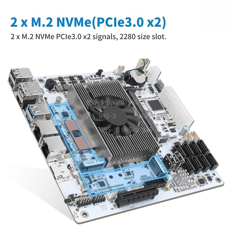 Carte mère Mini ITX blanche M1 - Mini Itx Dual 2.5G Nas Motherboard avis et prix